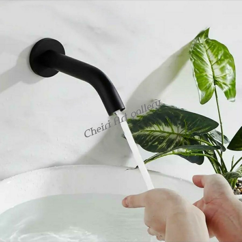 Kran Tembok model tekan on off / Kran wudhu Kran washtaf pencet on off / Kran Unik Full Stainless 30