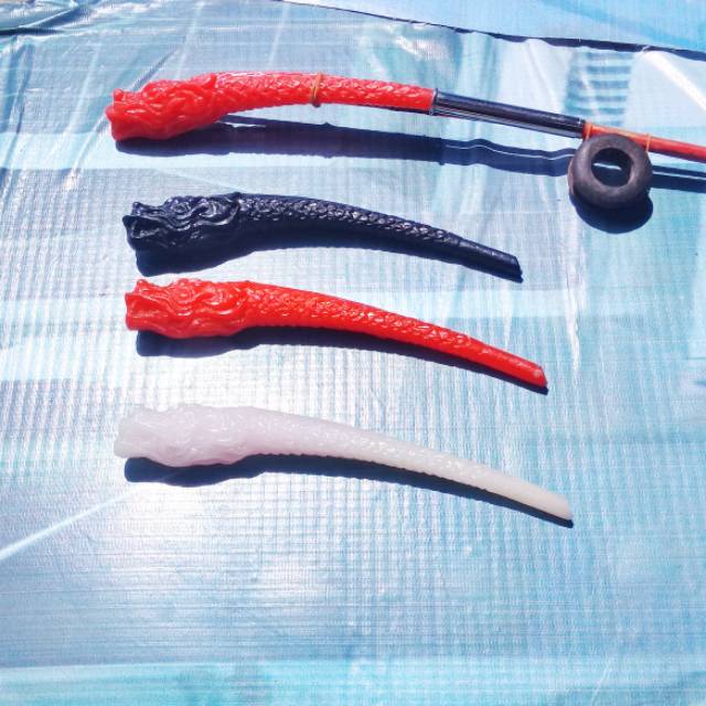 Gagang joran pancing ukir