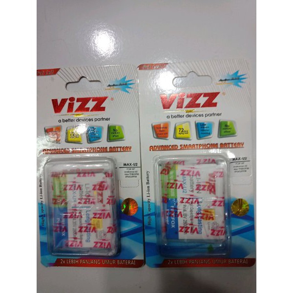 Baterai Vizz Andromax U2 Max U958 Max T958 Max E958 Max E956Q Original