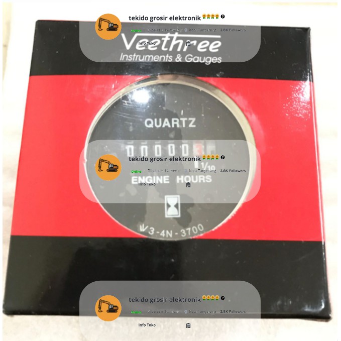 Hour meter quartz veethree