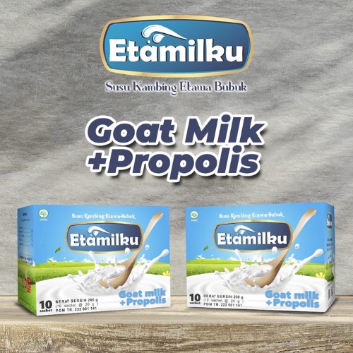 

Susu Kambing Etamilku Goat Milk Plus Propolis Original isi 10 Sachet