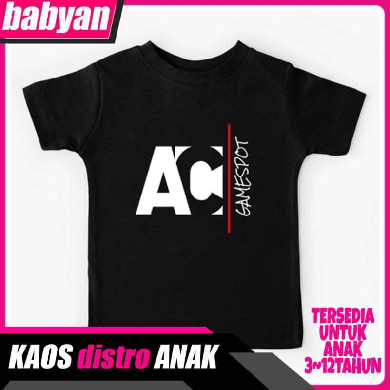 Kaos Distro Anak ACI Gamespot Logo YouTube Channel Game