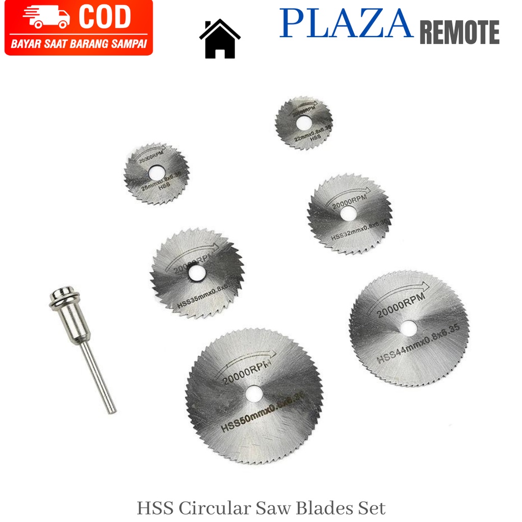 MATA BOR GERGAJI POTONG MINI Kayu HSS SAW BLADE 22/25/32/35/44/50 MM - Mata Bor Gergaji 7IN1