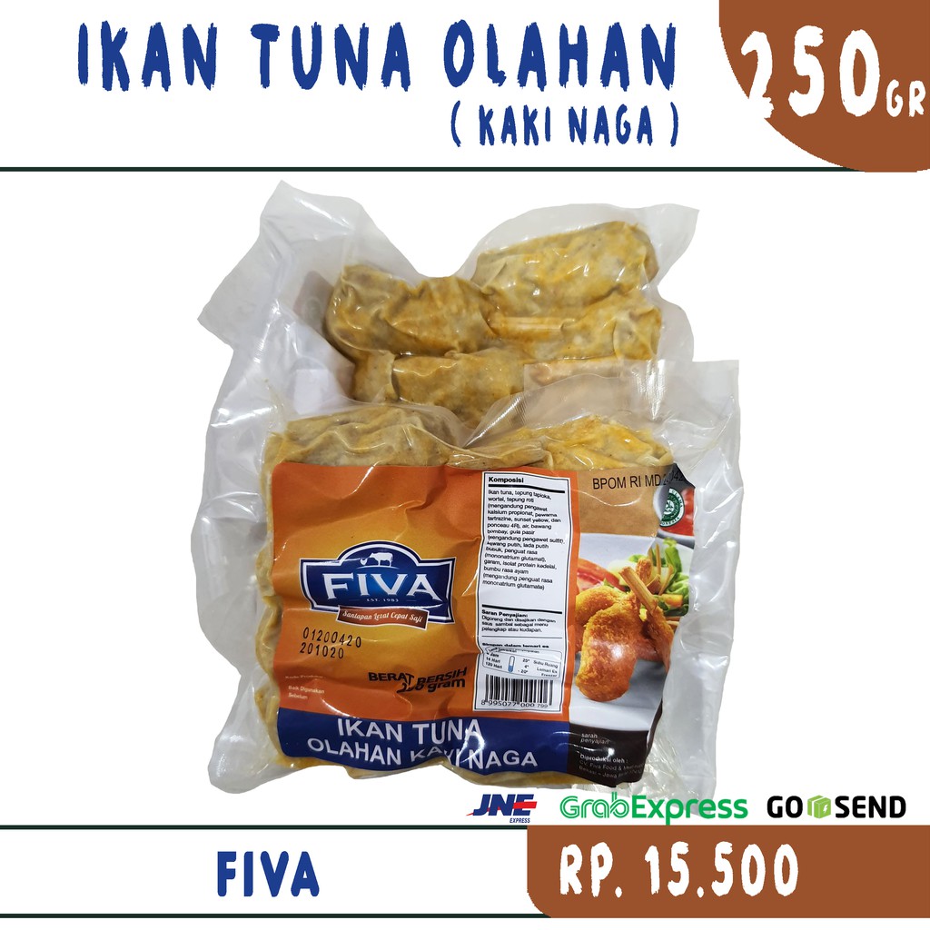 Fiva Kaki Naga 250gr (ikan tuna olahan) | Shopee Indonesia