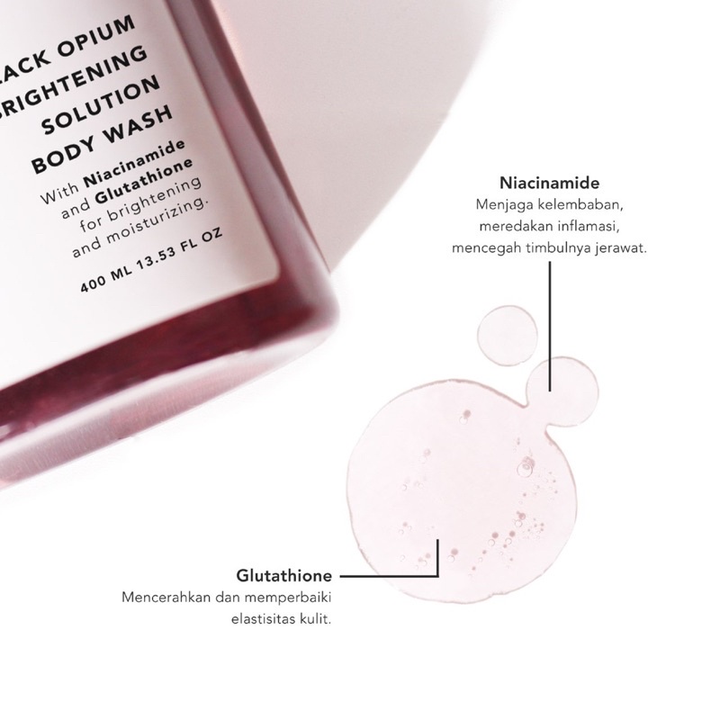 GRACE AND GLOW Body Wash 400ml With Parfume [Black Opium / English Pear &amp; Freesia / Rouge 540 | Miss Moisture | Peony Blush Sabun Mandi Cair Grace and Glow Shampoo Secret bombshell Shampoo Amethyst grace &amp; glow Body serum English pear black opium