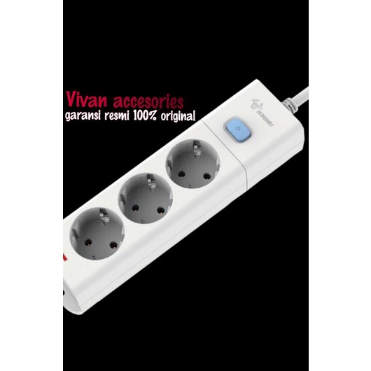 GONGNIU/Goneo stop kontak power Strip GNID-G1030_3M=3 lubang