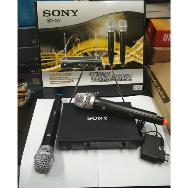 Mic wireless sony sn87/ mic sony sn 87/ mic/ mic karaoke/ ktv/MIC tanpa kabel/ wireless microphone