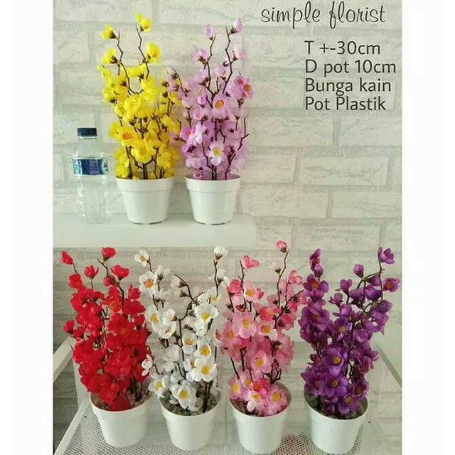 ⭐️ Jendela Kosmetik ⭐️ Bunga Hias / Bunga Sakura Hias / Pajangan Bunga sakura / Bunga Plastik / Bunga Plastic