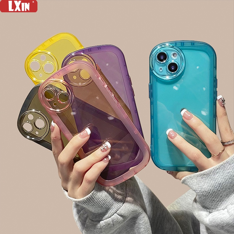 Soft Case Pelindung Lensa Bentuk Oval Warna Macaron Untuk VIVO Y21T Y33S Y21S Y20 Y20S Y20i Y12S Y12A Y11 Y12 Y15 Y17