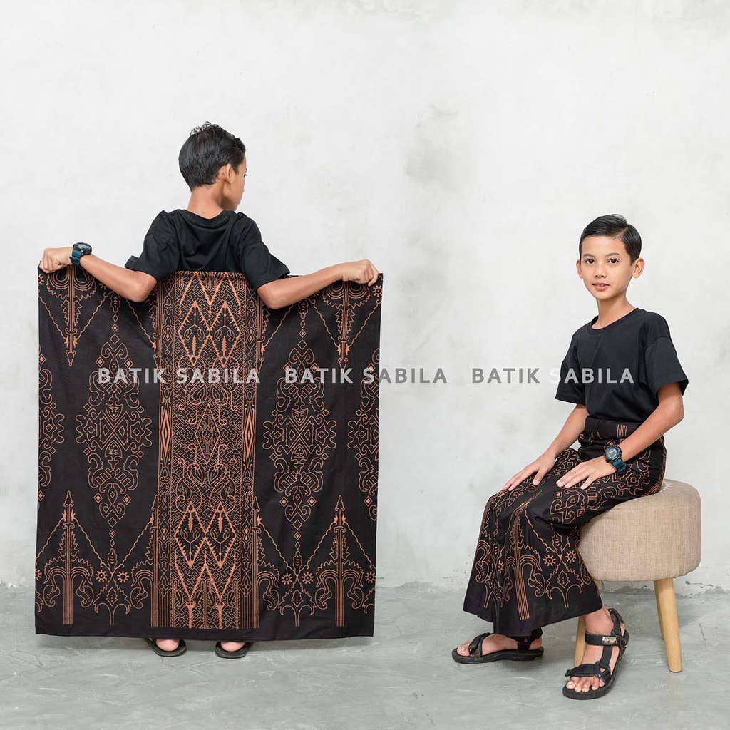 Sarung Batik Ukuran Anak SD Usia 7-13 Tahun - Sarung Karakter Anak (motif NEW AKAR)