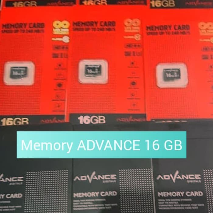 Micro SD Advance 16Gb class 10 packing