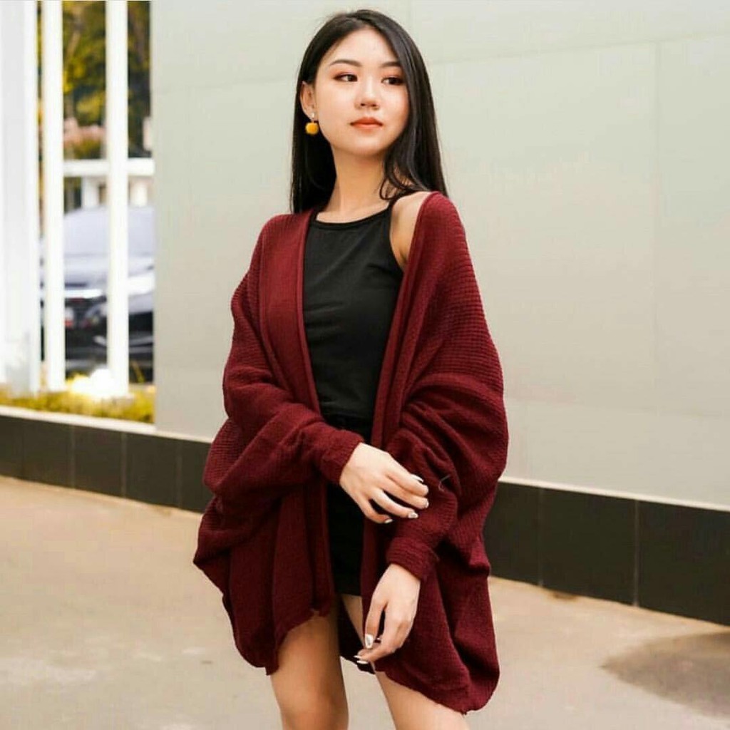 WSE390 - Outer Marion Rajut SUPER PREMIUM Cardigan Rajut Wanita Model Kalong