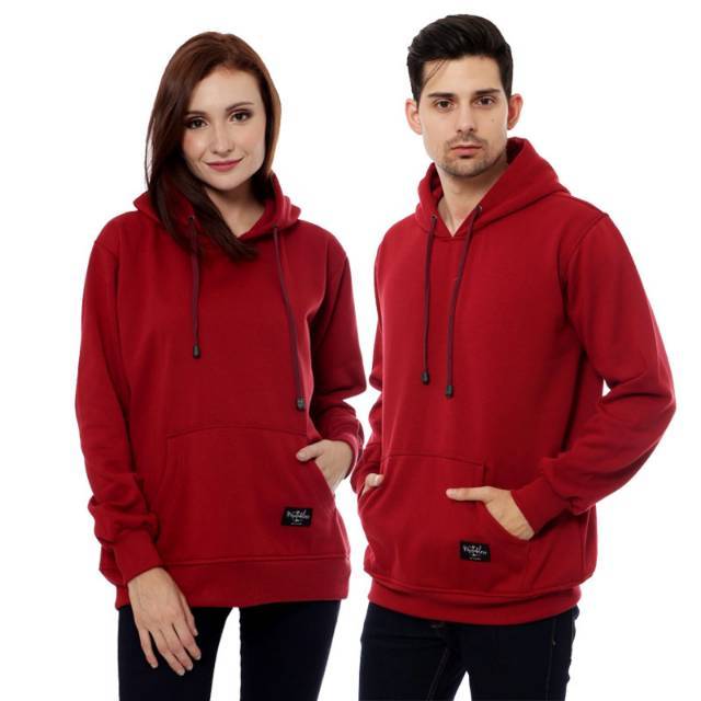 Hoodie mtbs couple merah maroon