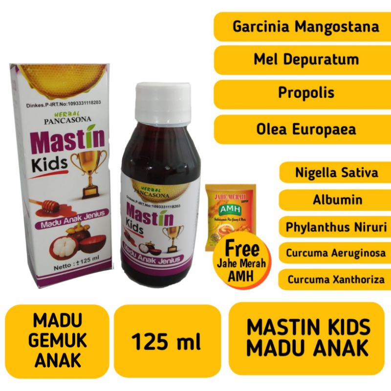 MADU GEMUK ANAK Mastin Kids + Madu Pintar Cerdas Anak Original