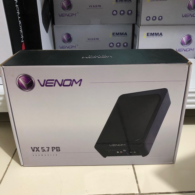 Subwoofer Aktif Kolong Venom VX5.7PB VX 5.7 PB VX-5.7PB Sub Kolong Bass Audio Mobil Venom Asli