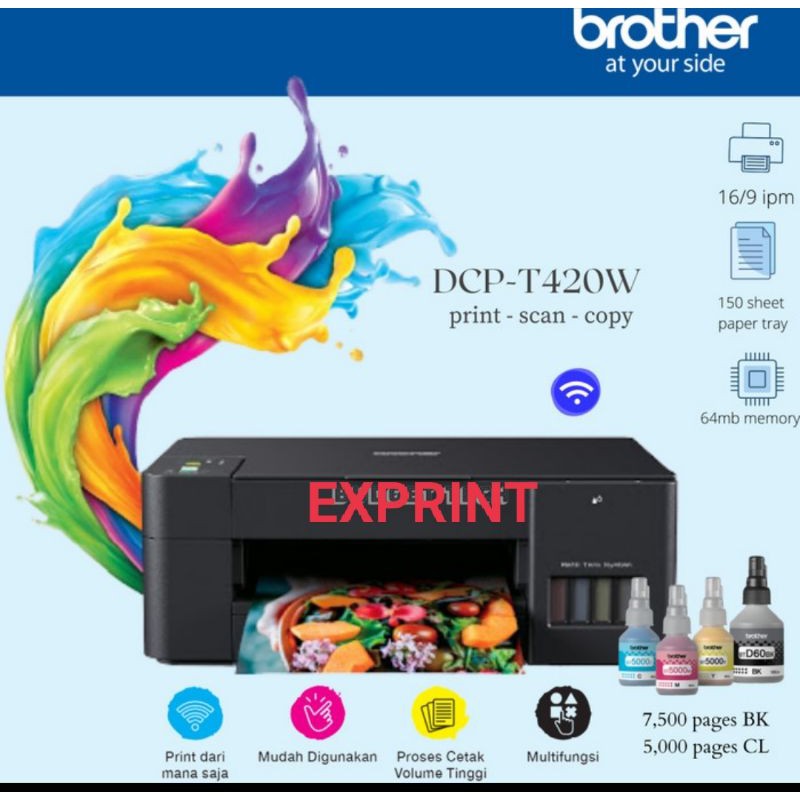 Printer Brother DCP-T420w All In One-Wifi Printer