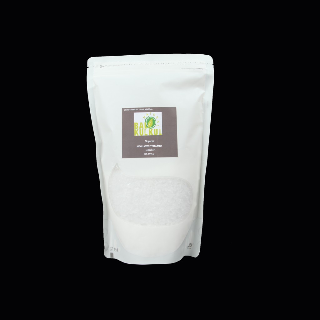 

Natural Bali Kulkul- Hollow Pyramid Organic Sea salt 500g