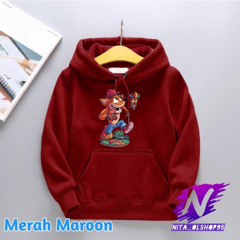 crash bandicot hoodie anak ctr crash bandicoot