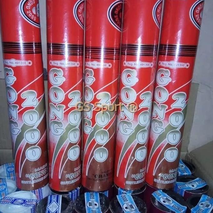 COCK/SHUTTLECOCK BADMINTON GONG 2000 MERAH ORIGINAL