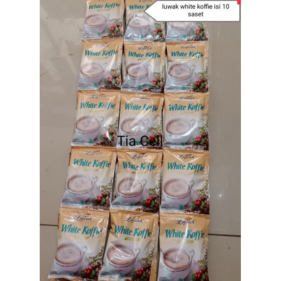 

kopi luwak white koffie renceng isi 10 saset