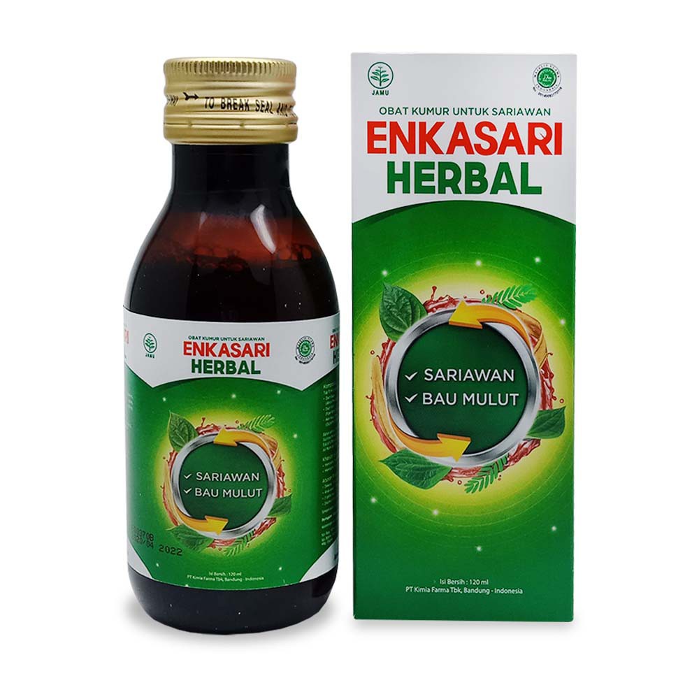 ENKASARI HERBAL 120 ML - Obat Kumur Sariawan Dan Bau Mulut