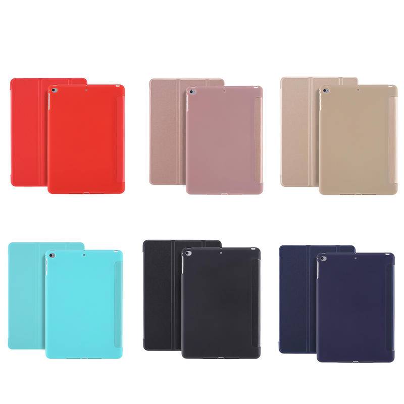 Soft Case Bahan Kulit Untuk iPad 9th 8th 7th 5th 6th 4th 3th 2th Air 5 4 3 2 1 Pro 11 10.9 10.5 10.2 9.7 Inch 3 2 1.21 203 Casing Pelindung Smart Cover Belakang Bahan Silikon Untuk Iphone