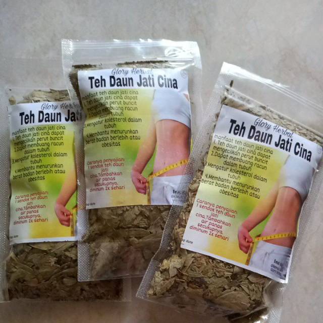 Teh Daun Jati Cina Herbal Asli 40g / Teh Pelangsing Luntur Lemak