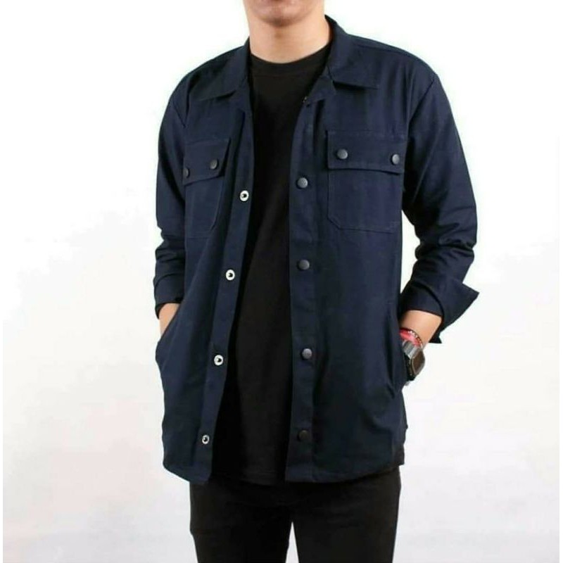 Trucker Jacket || Semi Parka jaket || Kemeja Cowok