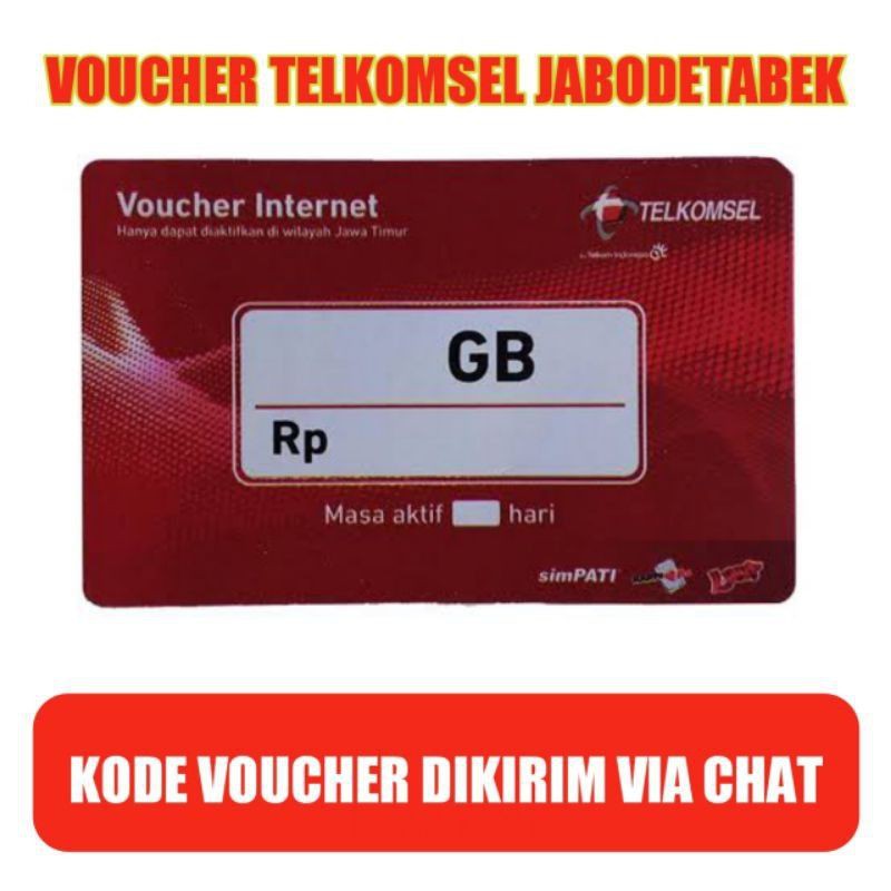 voucher Telkomsel jabodetabek (kirim kode voucher)