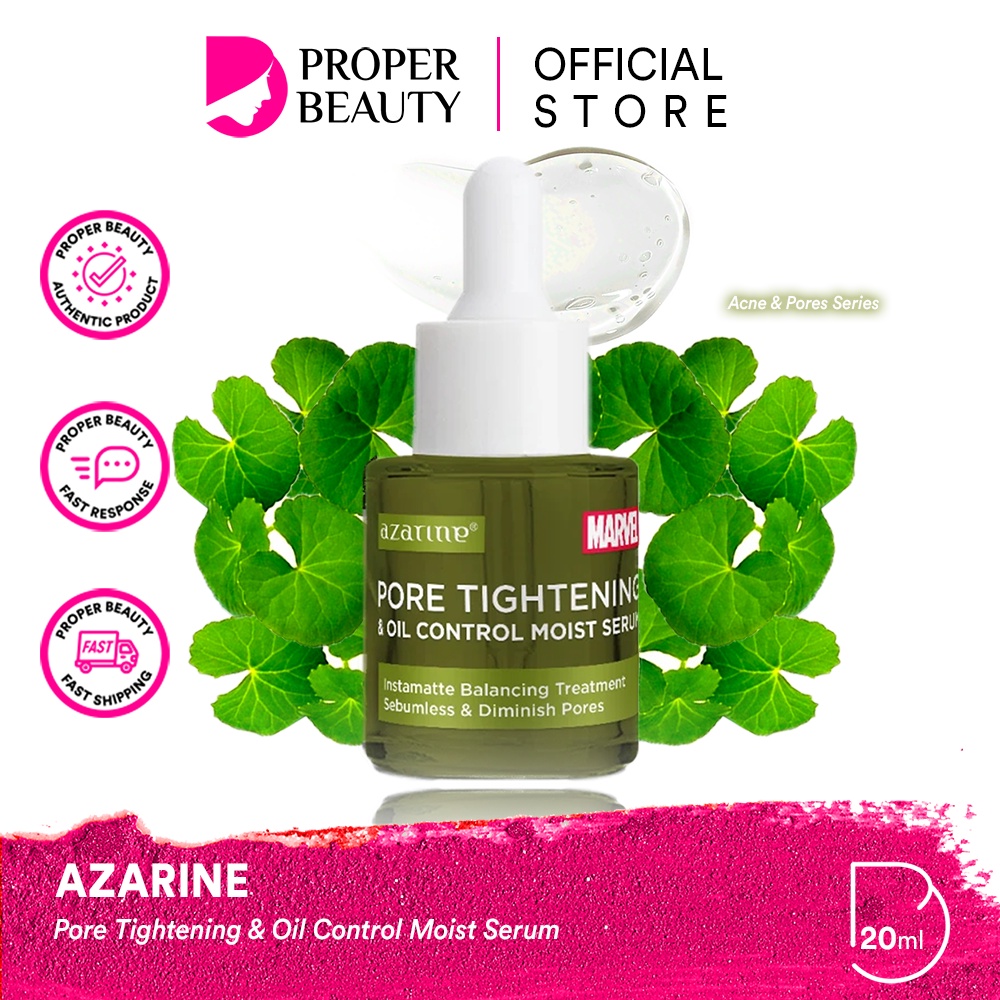 AZARINE Pore Tightening & Oil Control Moist Serum Indonesia / Acne & Pores Series 20ml / Jerawat Por