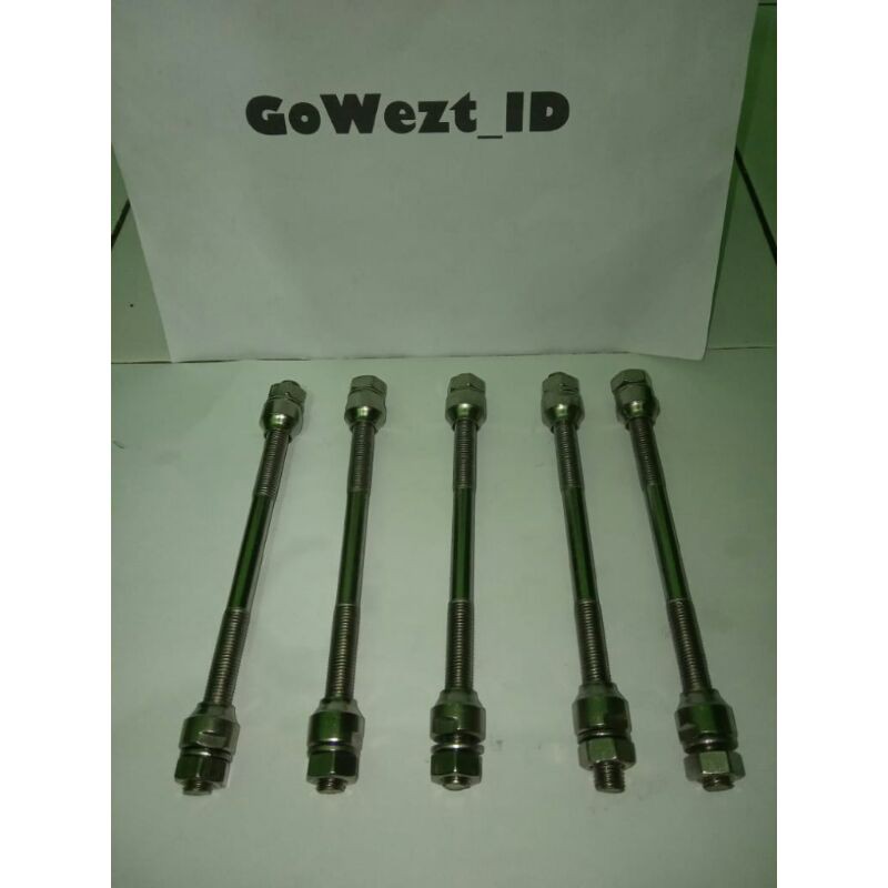 As Depan Sepeda Drat Kecil / Front Hub Spindles 5/16&quot; ATLANTIS