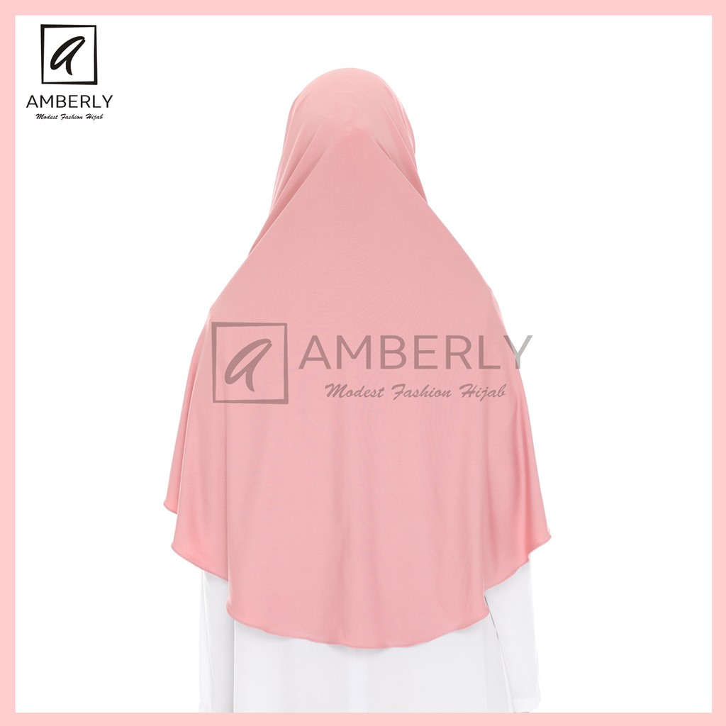 Amberly Yunita Jilbab instan masker bahan Jersey Super