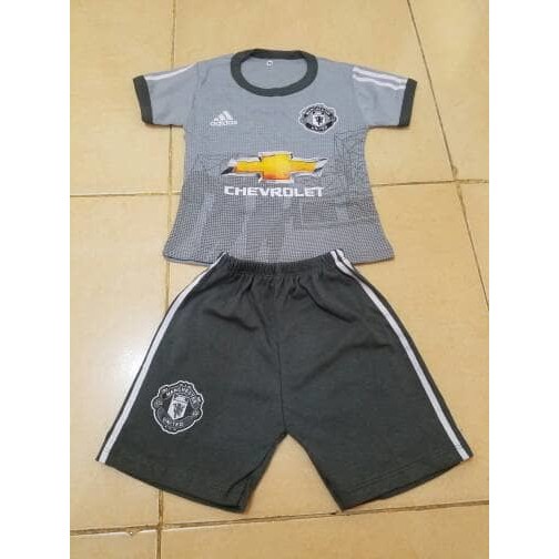 Promo Setelan Kaos Baju Bola Bayi Manchester United 3Rd 2017/2018
