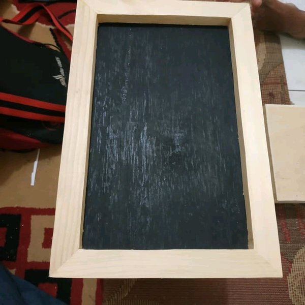 

papan board kapur 20x40cm papan tulis kapur dekorasi cafe praweding souvenir pernikahan menu cafe