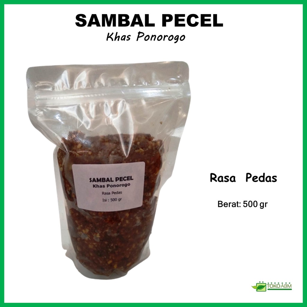 

Sambal Sambel Pecel khas Ponorogo Rasa Pedas Siap Saji 500 gram