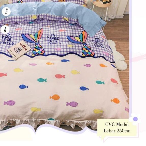 ➾ Sprei star motif COW sapi lucu unik produsen sprei Anti Geser ℗