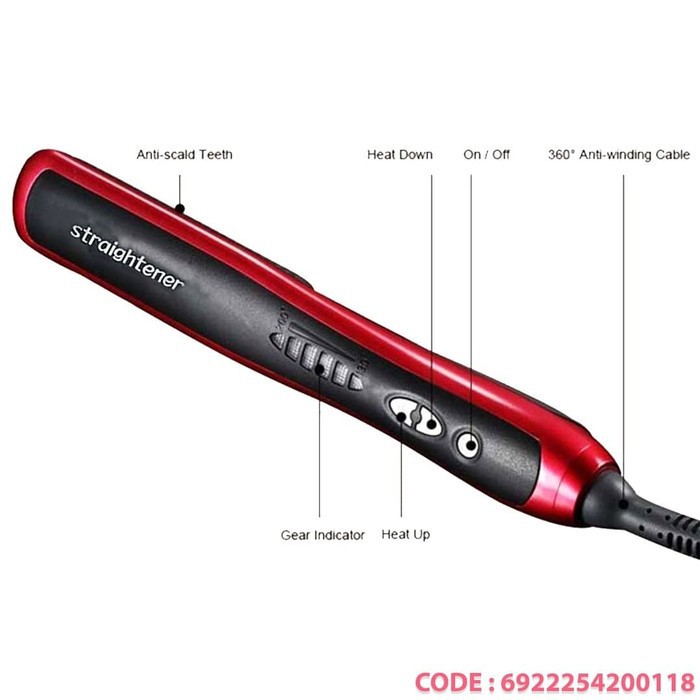 HAIR STRAIGHTENER sisir rambut elektrik meluruskan rambut