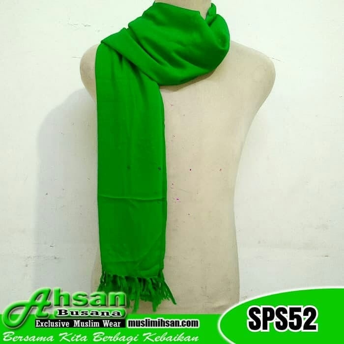 Sorban Sorban Polos Hijau Muda(J4P3) Sorban Kashmiri Sulam Original Sorban Kasmiri Original Sorban K
