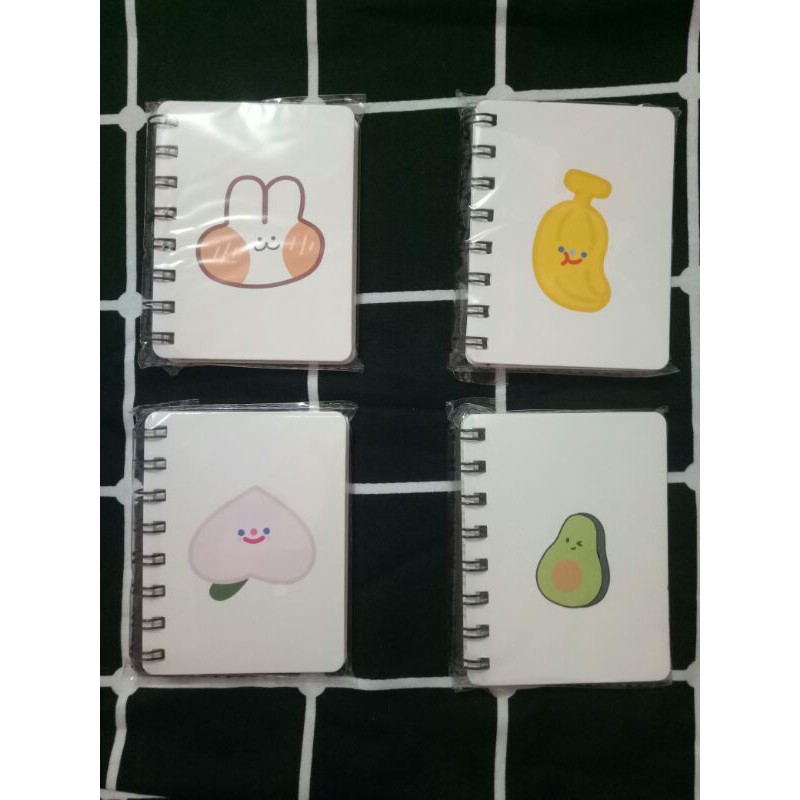 

Notebook mini spiral motif karakter lucu