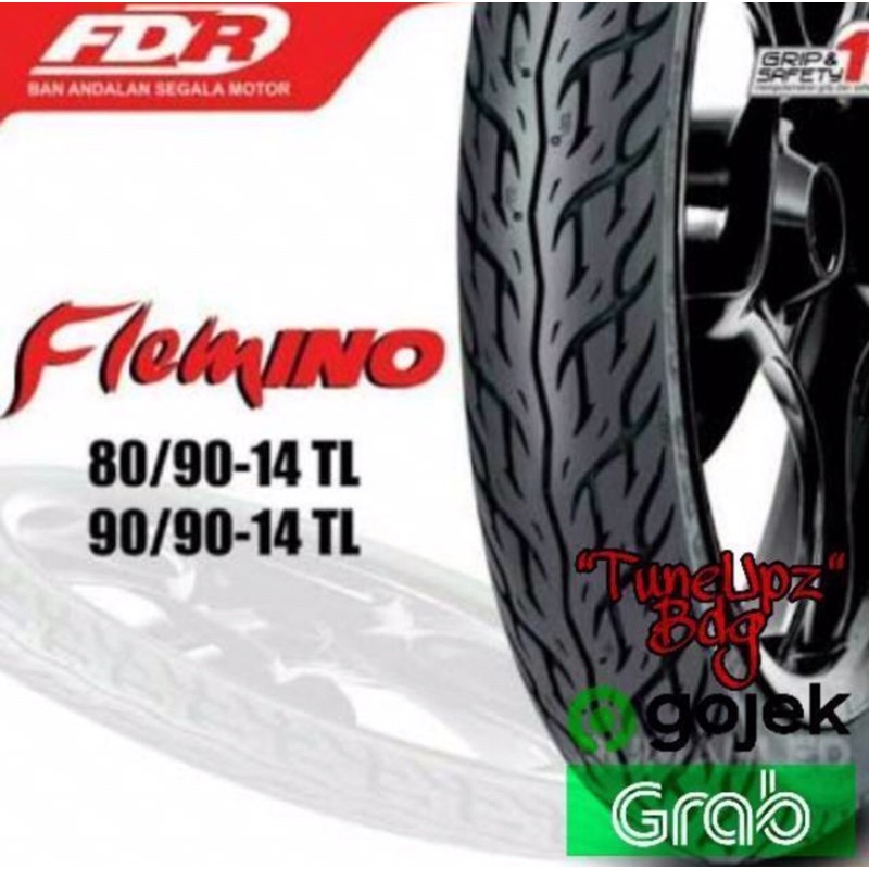 BAN LUAR TUBLES DEPAN BELAKANG VARIO BEAT SCOOPY. MERK FDR 80/90 90/90-14