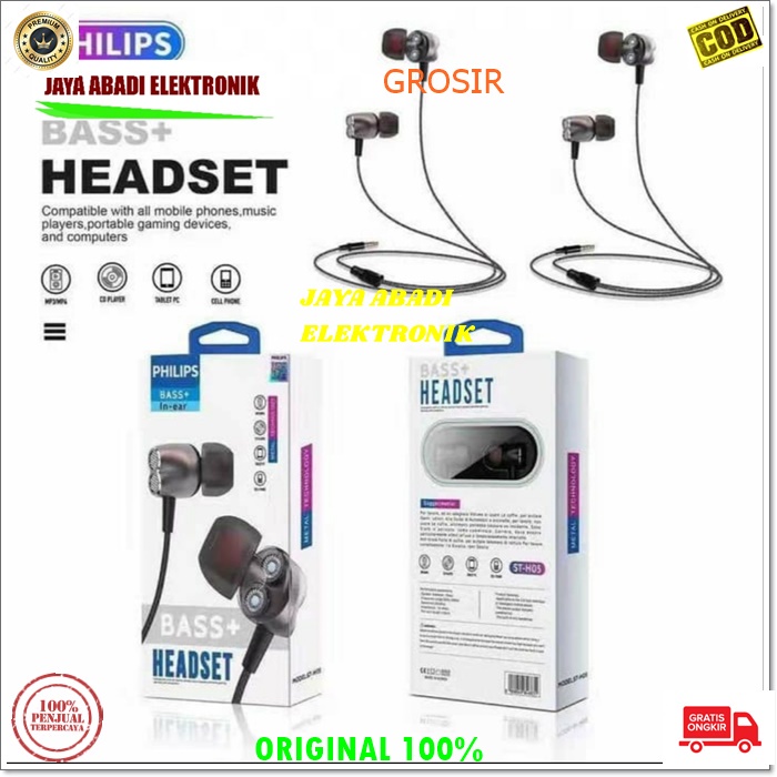 J315 PHILIPS METAL HANDSFREE DOUBLE BASS  HEADSET KABEL JACK 3.5MM MAGNETIC MIC STEREO CALL HIFI EARPOD HF CABLE KABEL EARPHONE MUSIK TELPON SUARA JERNIH DAN MEGABASS HANDPHONE AUDIO SUARA SMULE KARAOKE BISA UNTUK SEGALA JENIS HANDPHONE PC LAPTOP DLL