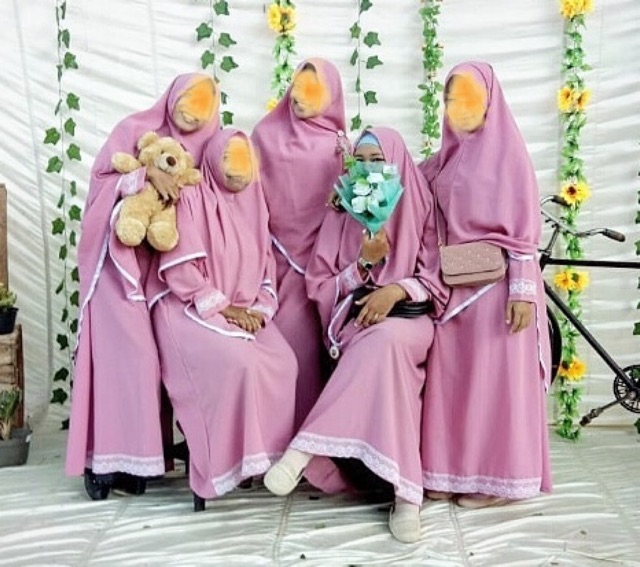 MARIAM SYARI - ZF TWO - BUSANA MUSLIM - ABAYA KHIMAR KRICLE AIRFLOW