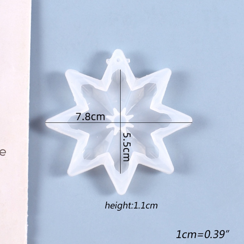 Siy Cetakan Resin Bentuk Snowflake Bahan Silikon Untuk Kerajinan Tangan Diy