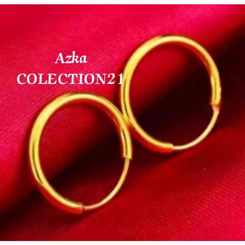 Anting gipsi wanita cantik terbuat dari uang koin 1991&amp;1992