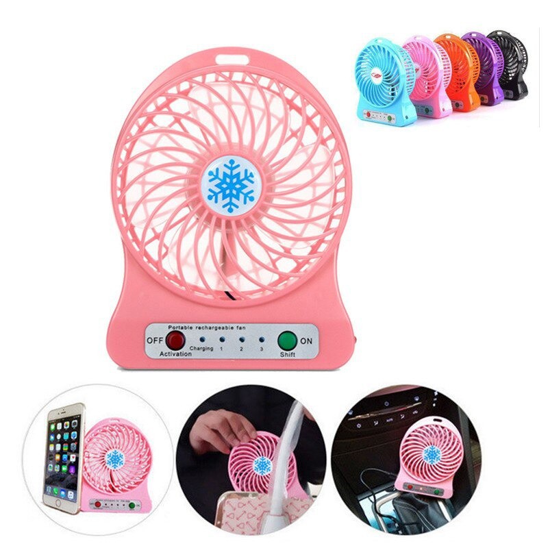 [NEW]Free Bateray + USB Kipas Angin Mini Portable Mini Fan USB Portable Model Duduk