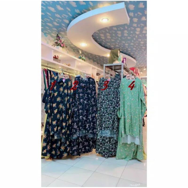 YUNA FILI Motif One set Atas Bawah