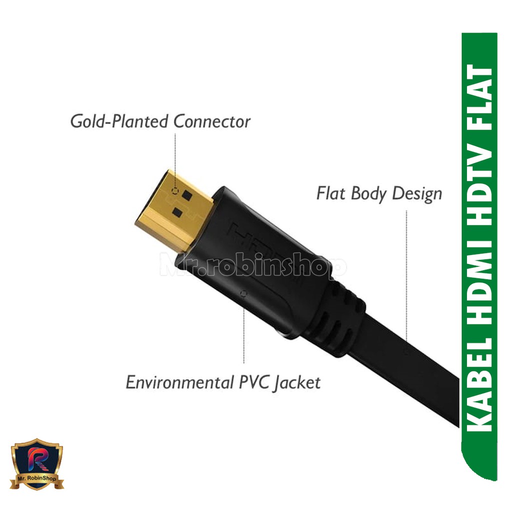 Kabel HDMI HDTV Flat