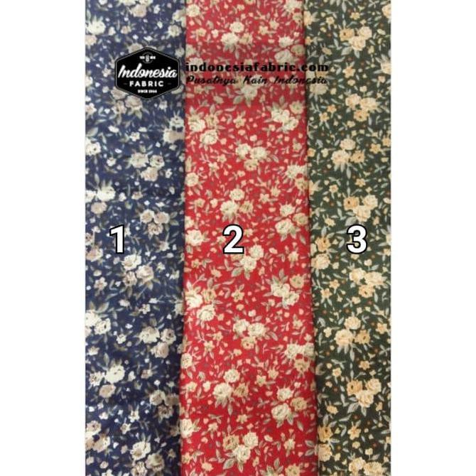 promo kain gamis kain katun jepang motif new selena (per 1 mtr) terbaru