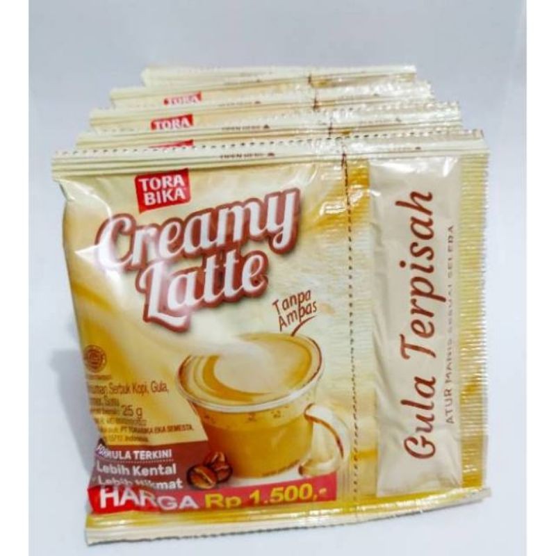 CREAMY LATTE TORABIKA 1RENTENG*10PCS