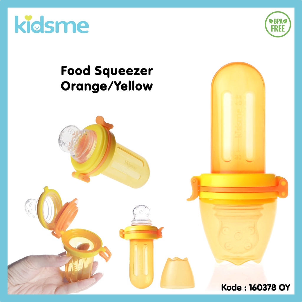 Kidsme Food Squeezer Fresh Food Feeder BLW MPASI Baby Squeeze Feeder